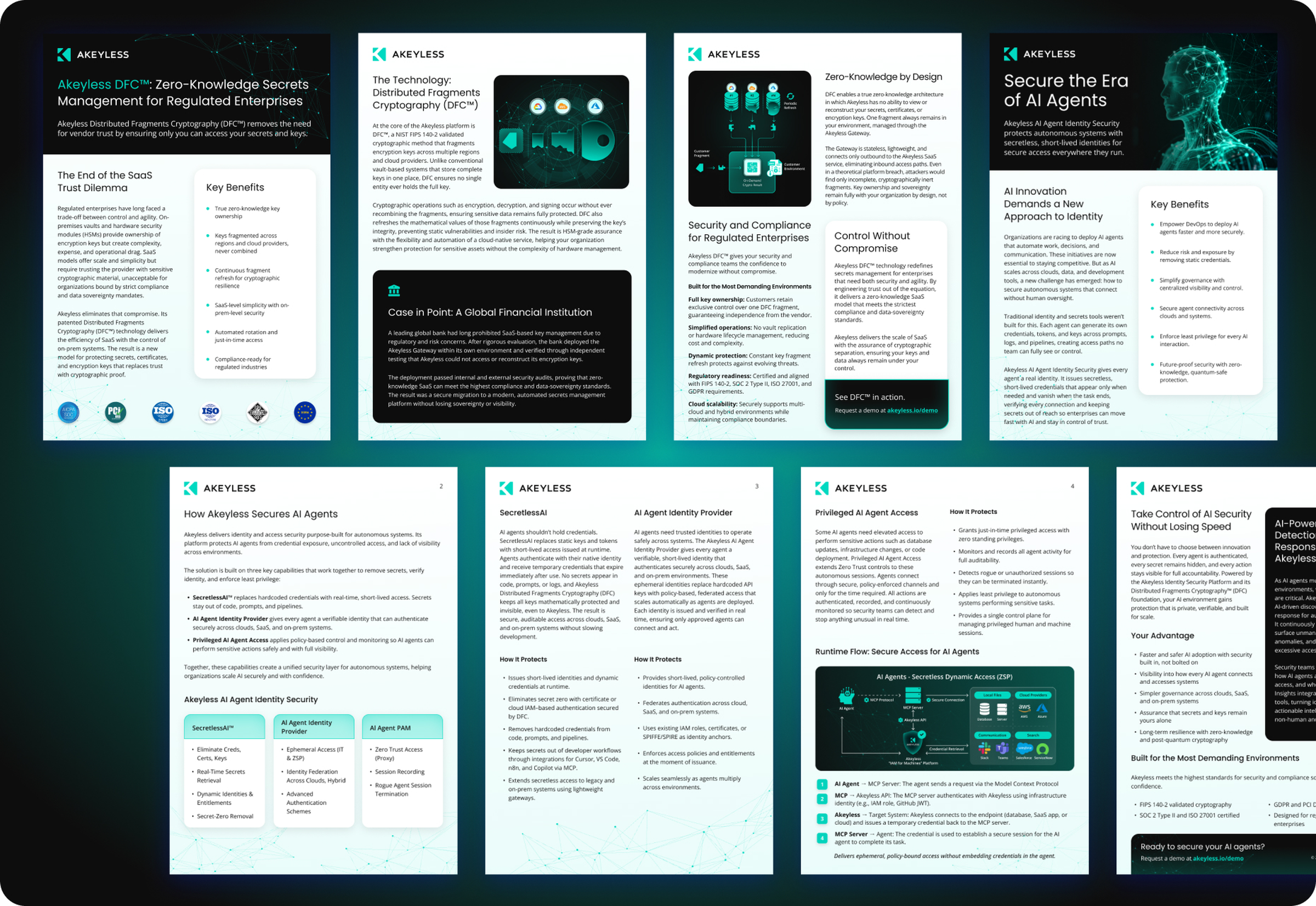 Akeyless marketing one-pagers